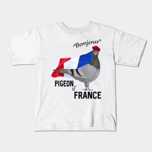 Pigeon of France Greeting Kids T-Shirt